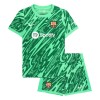 Officiële Voetbalshirt + Korte Broek Doelman FC Barcelona Thuis 2024-25 - Kids